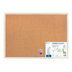 Pryma Lavagna in Sughero da Parete – Bacheca con 7 Puntine Incluse – Pannello Porta Appunti per Ufficio, Casa e Scuola (50x70 cm)