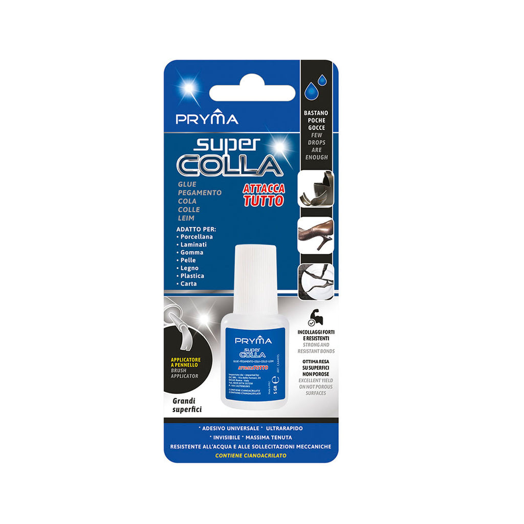 Super Colla Attacca Tutto Con Pennello | 5Gr