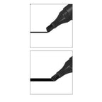 Pryma Marcatore Permanente Nero | Punta Scalpello 2-5mm – Scrittura Precisa su Carta, Plastica, Metallo, Legno e Vetro – Inchiostro Resistente e Asciugatura Rapida per Ufficio, Scuola e Casa