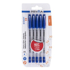 Pryma Penna a Sfera Start 1 mm – Confezione da 5 Pz – Penne a Sfera per Scuola, Ufficio e Casa (Blu)