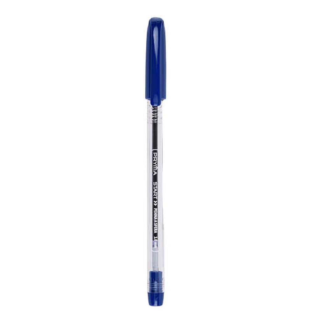 Pryma Penna a Sfera Start 1 mm – Confezione da 5 Pz – Penne a Sfera per Scuola, Ufficio e Casa (Blu)