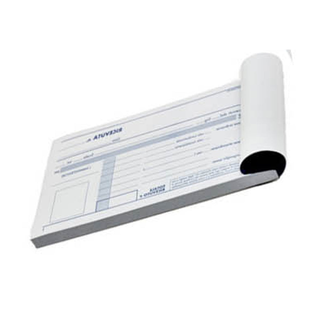 Pryma Blocco Ricevute Condominio – 2 Copie Autoricalcanti, 50x50 Fogli, Formato 17x10 cm, Ideale per Amministratori Condominiali