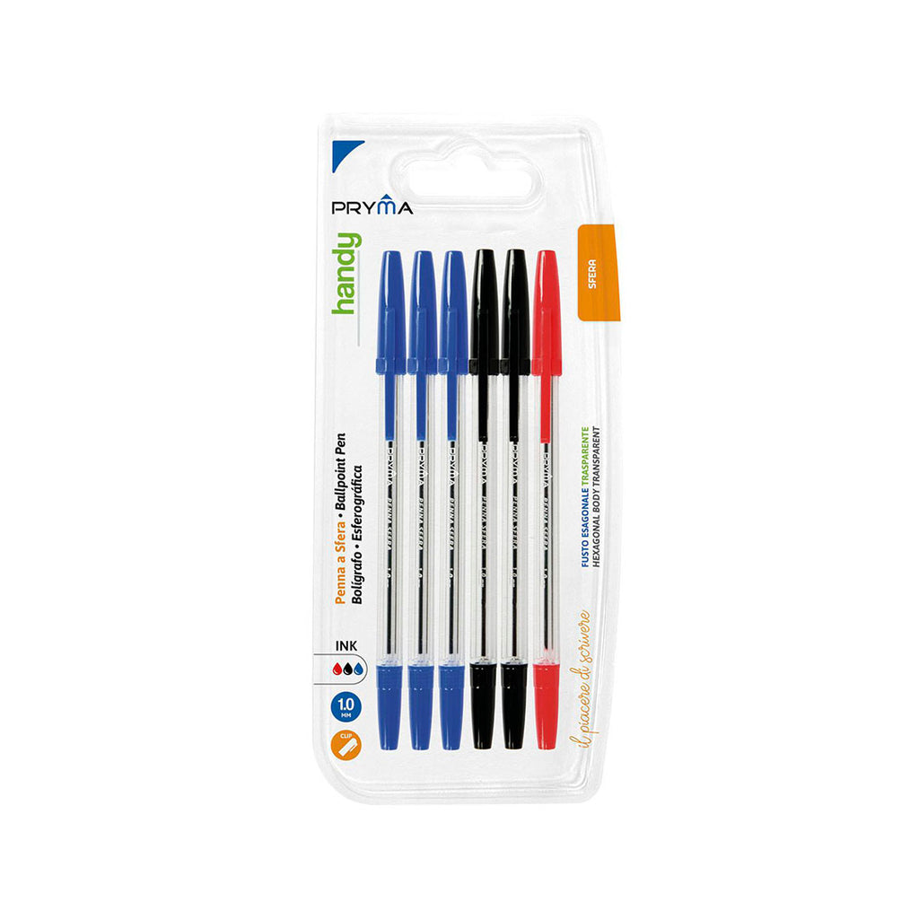 Penna Sfera Handy 1Mm 6Pz