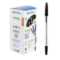 Pryma Handy Penna Sfera Punta Media 1 Mm Confezione da 50 Penne Color Nero
