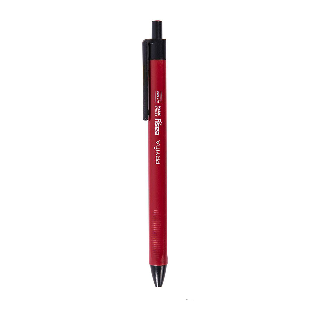 Pryma Penna Oil Gel Easy Set 3 Pezzi - Penna Gel 0,7 mm Colore Rosso, Scrittura Fluida e Preciso per Scuola e Ufficio