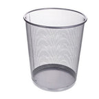 Pryma Cestino Rete in Metallo 24x29,5x33,5 cm Argento - Cestino Elegante e Resistente per Casa, Ufficio ed Esterni