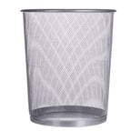 Pryma Cestino Rifiuti a Rete Metallico 19x23x27 cm Argento - Cestino Elegante e Resistente per Casa, Ufficio ed Esterni