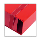 Pryma Cartella con Elastico Piatto 25x35 cm - Organizzatore Documenti, Design Resistente, Colori Moderni (Rosso, D5)