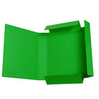 Pryma Cartella con Elastico Piatto 25x35 cm - Organizzatore Documenti, Design Resistente, Colori Moderni (Verde, D5)