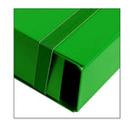 Pryma Cartella con Elastico Piatto 25x35 cm - Organizzatore Documenti, Design Resistente, Colori Moderni (Verde, D5)