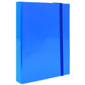 Pryma Cartella con Elastico Piatto 25x35 cm - Organizzatore Documenti, Design Resistente, Colori Moderni (Azzurro, D5)