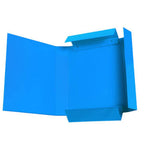 Pryma Cartella con Elastico Piatto 25x35 cm - Organizzatore Documenti, Design Resistente, Colori Moderni (Azzurro, D5)
