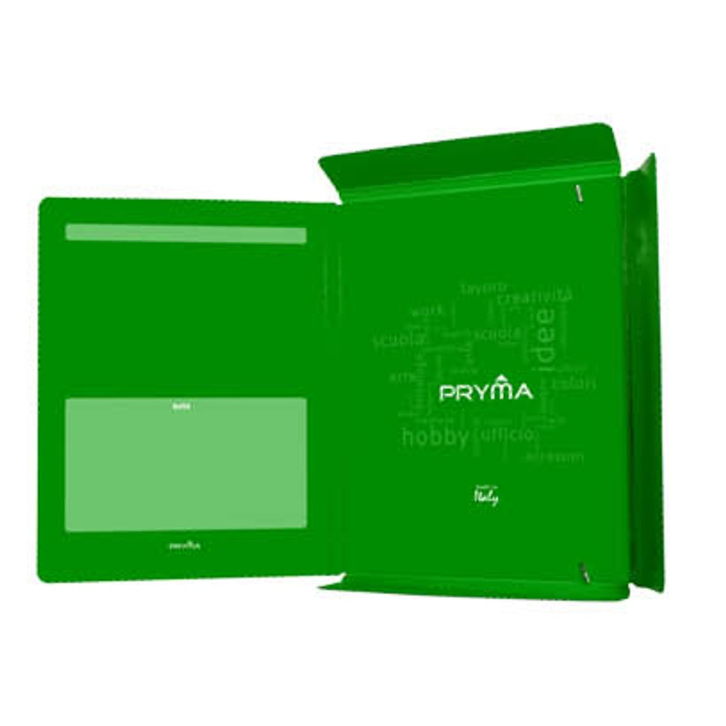 Pryma Cartella 3 Lembi con Elastico Tondo D1 26x35 cm – Cartellina Porta Documenti Rigida – Made in Italy – Perfetta per Scuola, Ufficio e Casa