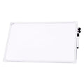 Pryma Lavagna Bianca Magnetica con Cornice in Alluminio – Mini Whiteboard da Parete o Appoggio con Pennarello Magnetico e 2 Cancellini (30x40 Cm)