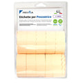 Pryma Etichette Adesive per Prezzi – 1 Linea 26x12mm, Confezione da 10 Rotoli, Colore Arancione, Compatibili con Etichettatrici Manuali