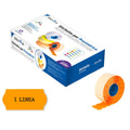 Pryma Etichette Adesive Prezzo 1 Linea 26x12 mm – 40 Rotoli Arancioni per Prezzatrice | Etichette Ben Visibili e Resistenti per Negozi e Attività Commerciali