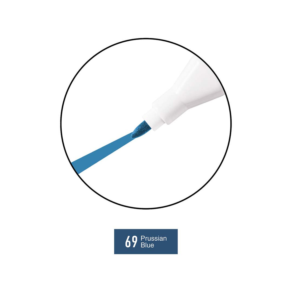 Marcatore Twice | Col. 69 - Prussian Blu (Doppia Punta 1Mm-6Mm)