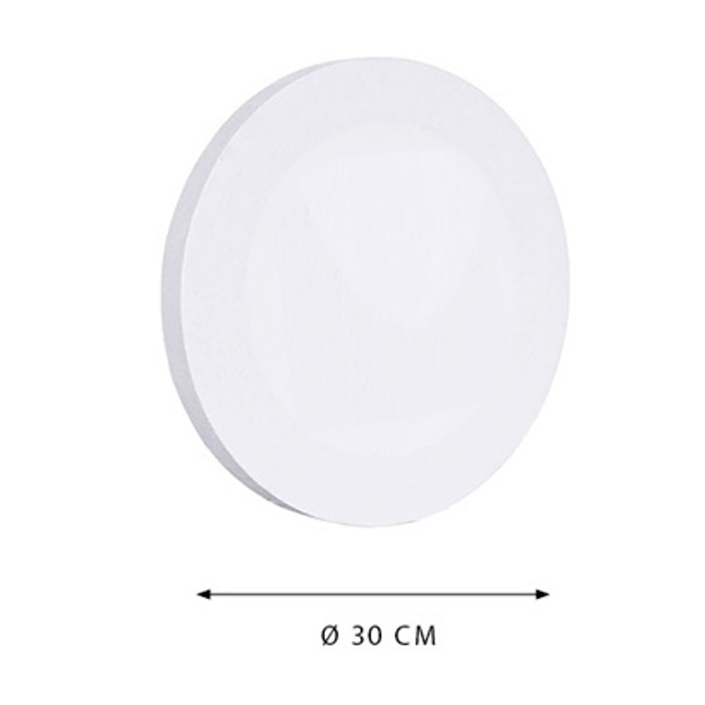 Pryma Tela Tonda da Pittura 30 cm – 100% Cotone – Tela Artistica su Telaio in Legno – Pronta all'Uso per Acrilico, Olio, Tempera
