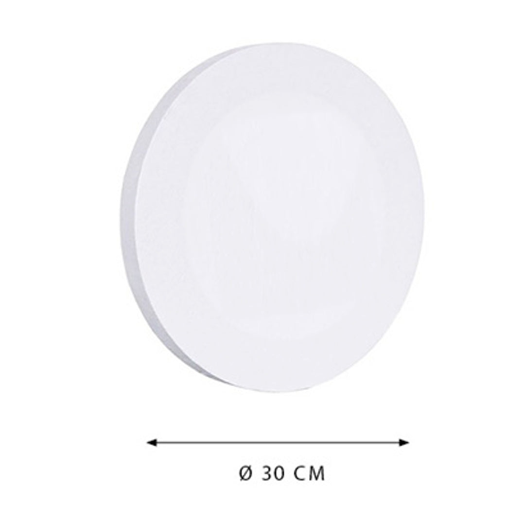 Pryma Tela Tonda da Pittura 30 cm – 100% Cotone – Tela Artistica su Telaio in Legno – Pronta all'Uso per Acrilico, Olio, Tempera