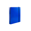 Pryma Cartella con Elastico Piatto 25x35 Cm - Organizzatore Documenti, Design Resistente, Colori Moderni (Blu, D7)