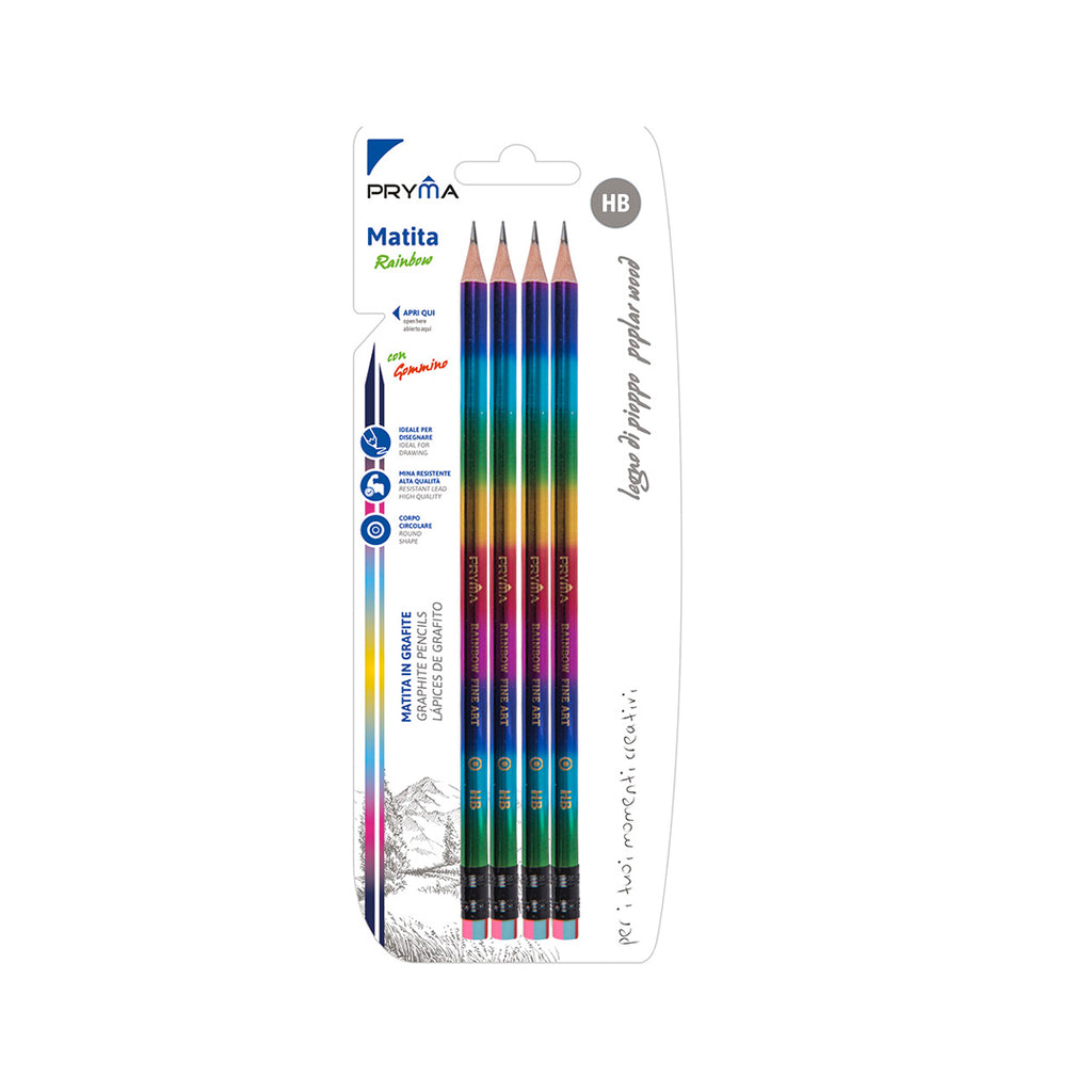 Matita Grafite Hb 4 Pz Arcobaleno