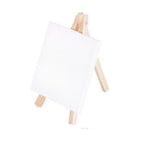 Mini Cavalletto Da Pittura In Legno Con Tela Da 10x10 Cm
