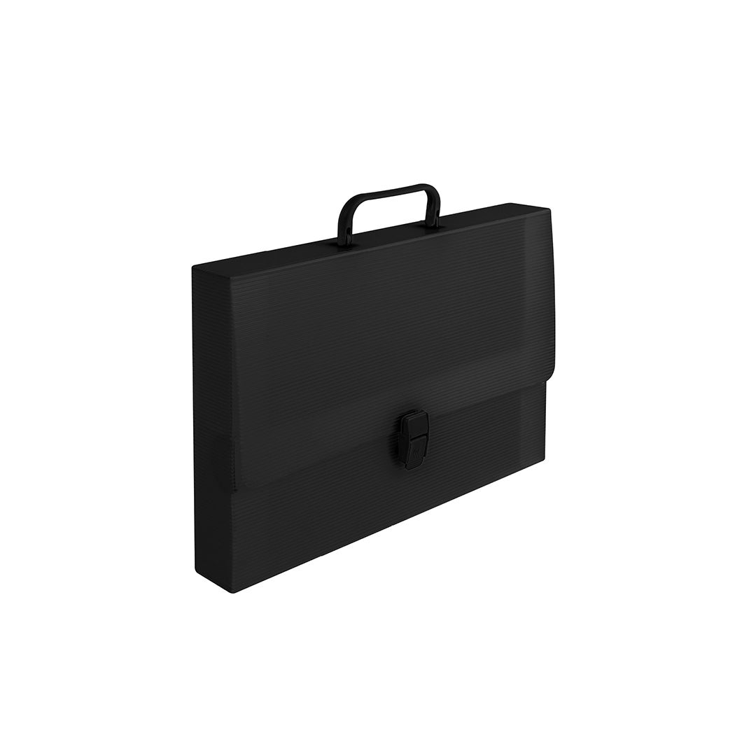 Valigetta con Manici 27x38x8 Cm 1 Chiusura a Clip Nero