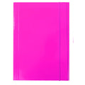 Pryma Cartellina 3L con Elastico – Cartella Rigida 500g, Formato 26x35 Cm, Colore Fucsia, Perfetta per Documenti, Ufficio e Scuola
