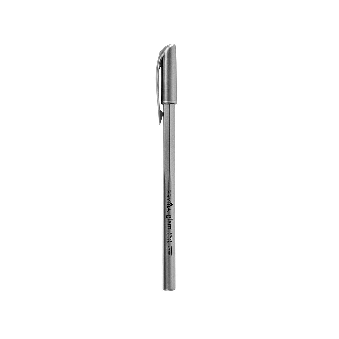 Penna Sfera Glam Argento 3Pz Nero