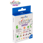 Pryma Stamp - Pennarelli Marker con Timbri e Formine Assortite, Colorati e Atossici per Bambini (6 pezzi)