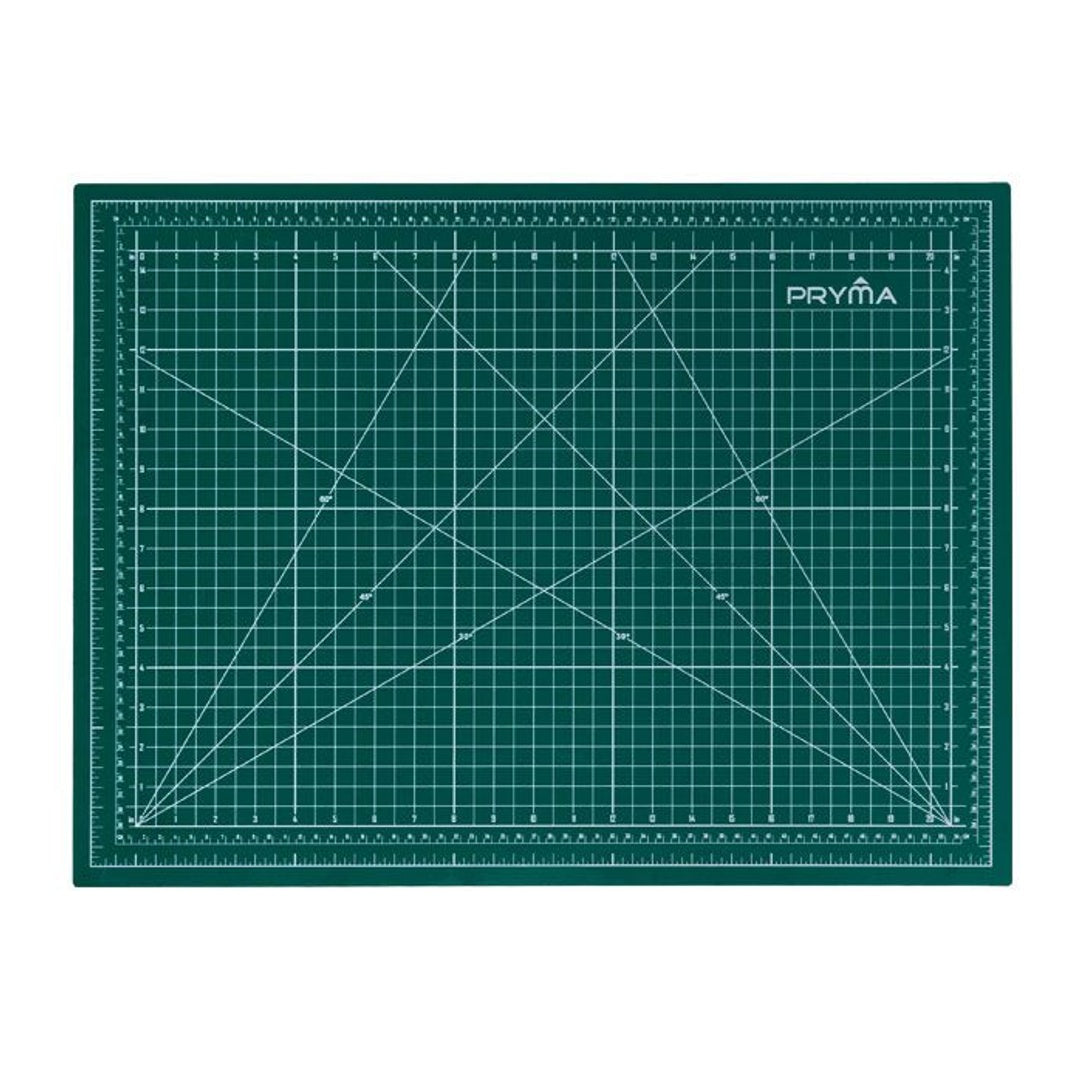 Pryma Base di Taglio A2 Autorigenerante Professionale per Cucito, Modellismo, Scrapbooking e Lavori Creativi – Tappetino 60x45 cm con Griglia Millimetrata