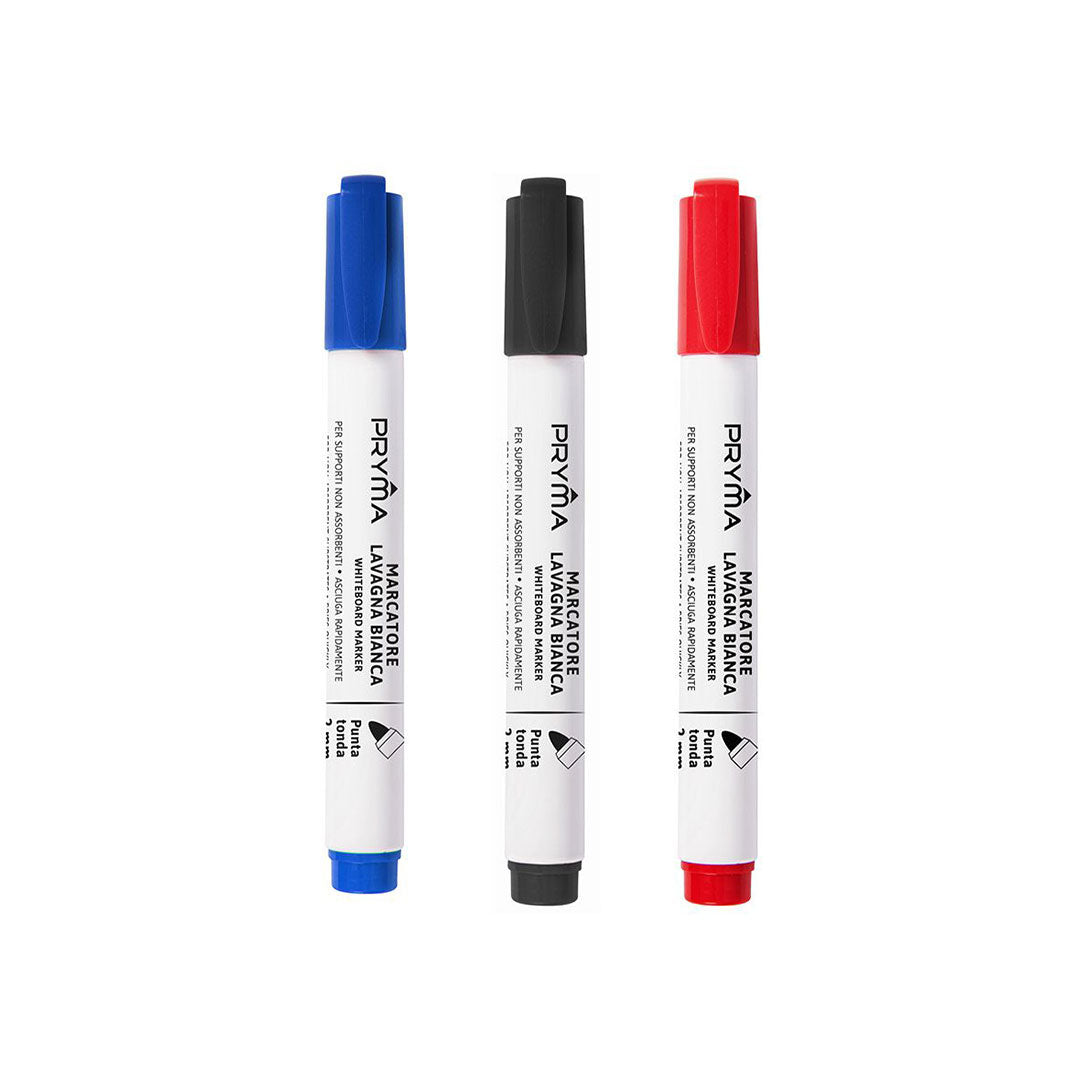 Marcatore Lavagna Bianca Punta Tonda |2 Mm (Blu, Nero, Rosso)