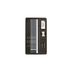 Carboncino Sketching Set | (Con Temperino e Gomma Pane)