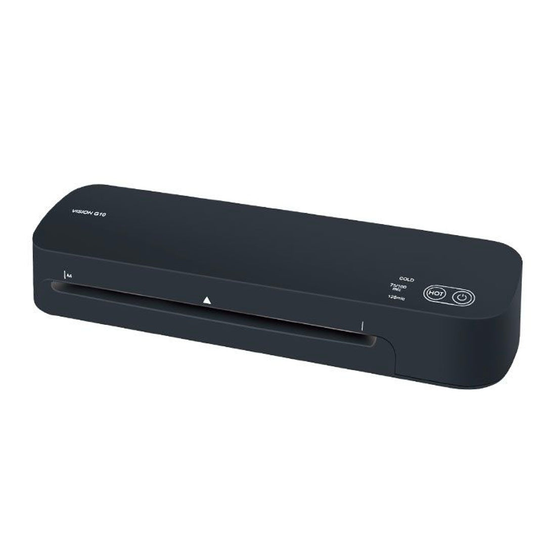 Pryma Macchina Plastificatrice A4 – Laminatrice Termica per Fogli e Documenti, Compatta e Veloce, Colore Nero (360x112x65mm)