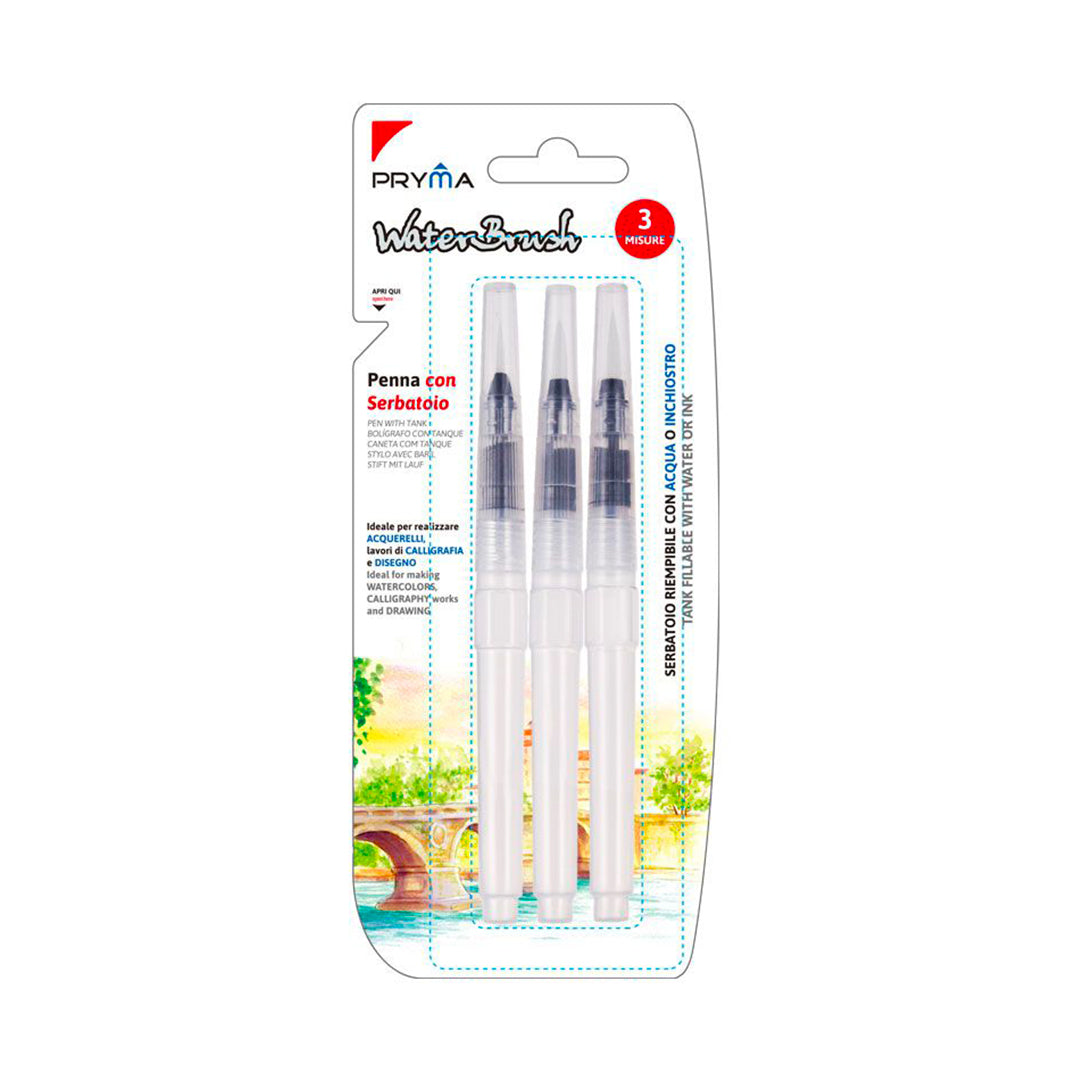 Waterbrush | Penna Con Serbatoio - 3 Misure
