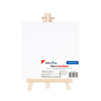 Cavalletto Da Pittura In Legno Con Tela Da 15x15 Cm