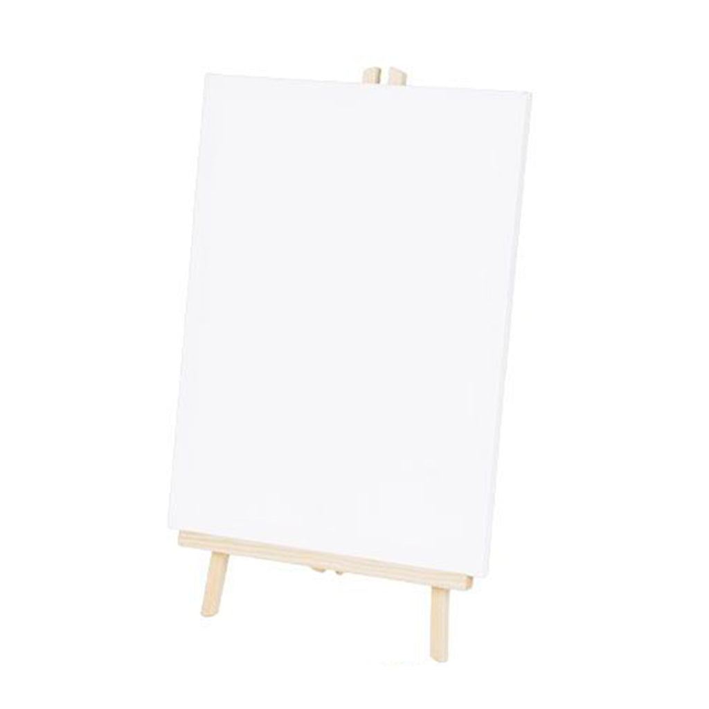 Cavalletto Da Pittura In Legno Con Tela Da 30x40 Cm