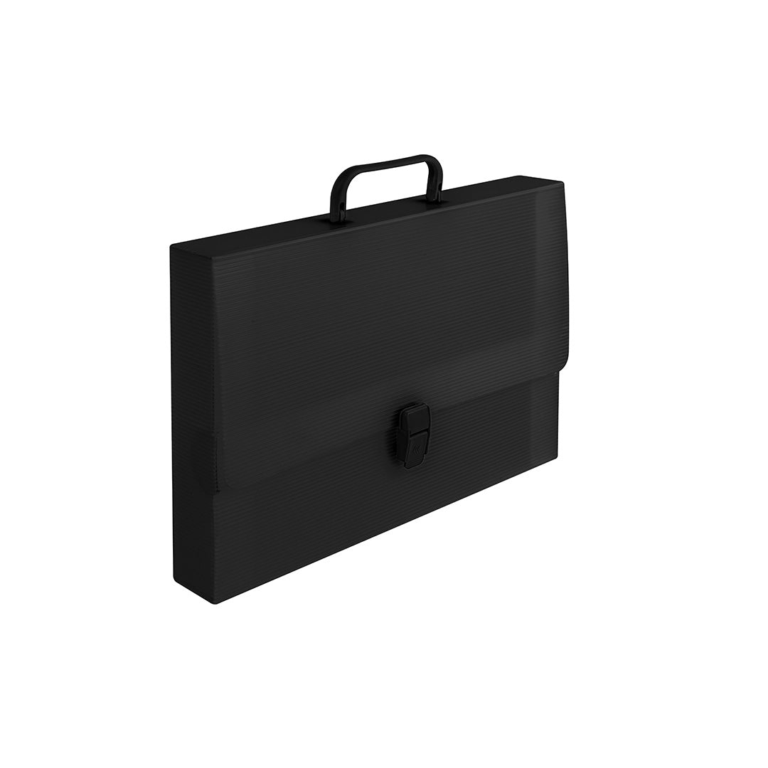 Valigetta con Manici 25x35x5Cm 1 Chiusura a Clip Nero