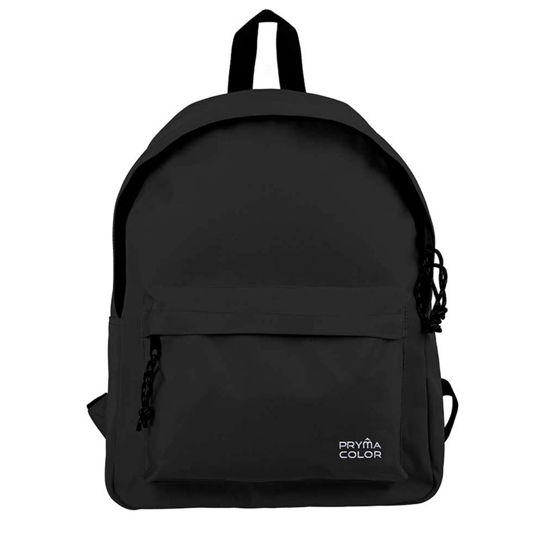 Pryma Zaino 40x31x15 Cm - Zaino Scuola e Tempo Libero per Bambini e Adulti (Nero)