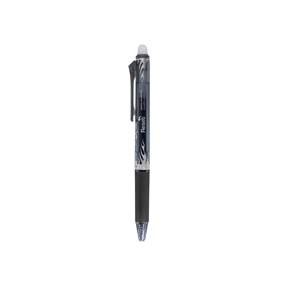 Penna Cancellabile a Scatto 0.7mm + Ricarica Nera – Scrittura Fluida e Precisa, Inchiostro Gel Termosensibile, Cancellabile Senza Macchie – Ideale per Scuola, Ufficio e Casa