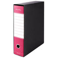 Pryma Registratore Raccoglitore Ufficio con Leva - Raccoglitore Protocolli A4 Robusto per Documenti (Fucsia, D8)