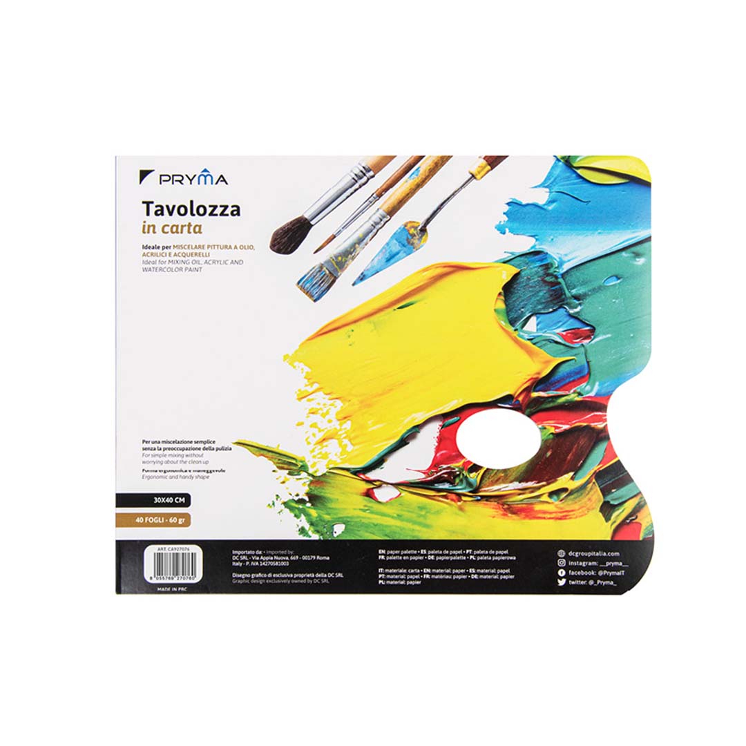 Tavolozza Carta Rettangolare 40Ff 60G 30x40Cm