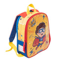 Pryma Zaino Spalla Double Face 30x25x10 cm – Zainetto Bimbo/Bimba per Scuola dell'Infanzia e Asilo – Reversibile con Doppia Fantasia – Leggero, Comodo, Regolabile – Eroe e Dinosauro