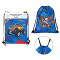 Pryma Zaino Sacco Double Face, 25 X 35 Cm, Scuola Dell'Infanzia e Asilo, Sacca Portatutto, (Tigre e Macchina)