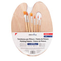 Pryma Tavolozza con 6 Pennelli - Set Completo per Pittura e Disegno - Ideale per Artisti, Principianti e Hobby - Include Pennelli di Diversi Formati e Materiali