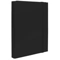 Pryma Cartella con Elastico Piatto 25x35 Cm - Organizzatore Documenti, Design Resistente, Colori Moderni (Nero, D3)