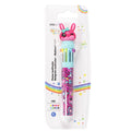 Pryma Penna a Sfera Cancellabile Multicolore 10 in 1 – Punta 0.7 mm – Penna a Sfera con 10 Colori Scrittura Scorrevole – Ideale per Bambini, Scuola e Diario (Fantasia Bunny)