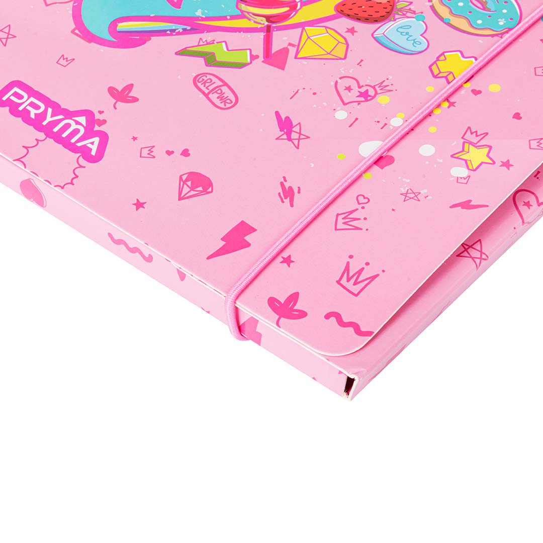 Linea Unicorno Cartellina 3 Lembi Tondo D1 25.5x34.5x1.2