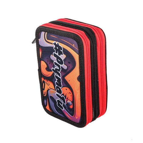 Astuccio a Tre Scomparti 3Zip Skull
