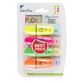 Pryma Evidenziatore Pocket Art Pastel Set 8 Pezzi – 4 Colori Fluo e 4 Colori Pastello – Punta a Scalpello 2-5 Mm – Inchiostro Luminoso e Lunga Durata